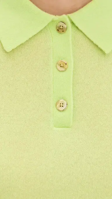 Renggli Cashmere Long leeve Polo Lime | Thumbnail 6 Renggli Cashmere Long leeve Polo Lime | Thumbnail 6