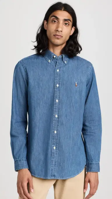 Polo Ralph Lauren Classic Fit Denim Shirt Denim | Thumbnail 2 Polo Ralph Lauren Classic Fit Denim Shirt Denim | Thumbnail 2