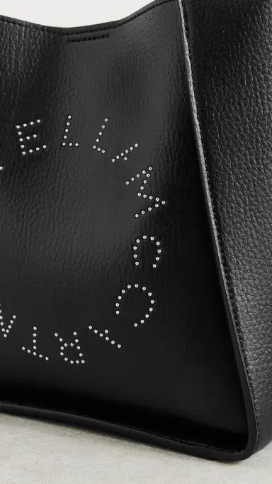 Stella McCartney Embossed Grainy Alter Mat with Studded Logo Crossbody Bag Black One Size | Thumbnail 5 Stella McCartney Embossed Grainy Alter Mat with Studded Logo Crossbody Bag Black One Size | Thumbnail 5