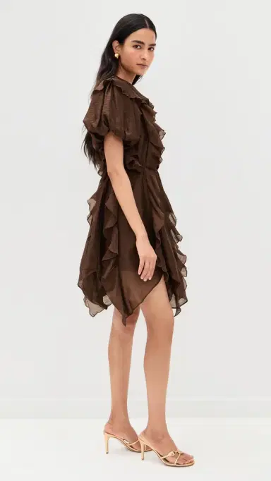 Aje Voyager Mini Dress Chocolate | Thumbnail 4 Aje Voyager Mini Dress Chocolate | Thumbnail 4