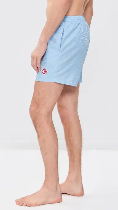 Casablanca Monogram Jacquard wim Shorts 4 Blue | Thumbnail 4 Casablanca Monogram Jacquard wim Shorts 4 Blue | Thumbnail 4
