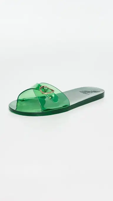 Ancient Greek Sandals Filia Jelly Slides Green | Thumbnail 2 Ancient Greek Sandals Filia Jelly Slides Green | Thumbnail 2