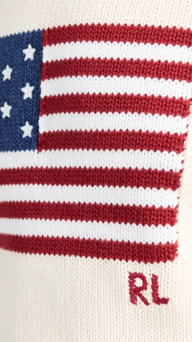 Polo Ralph Lauren Flag Pullover Sweater Parchment Cream | Thumbnail 6 Polo Ralph Lauren Flag Pullover Sweater Parchment Cream | Thumbnail 6