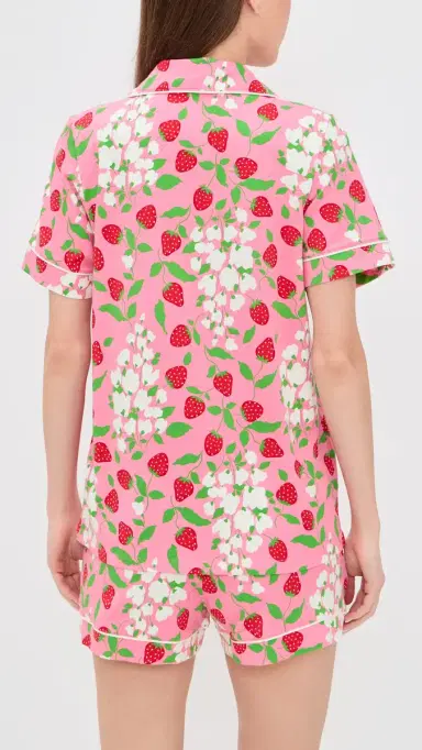 BedHead PJs Short Sleeve Shorts PJ et pring Berry | Thumbnail 3 BedHead PJs Short Sleeve Shorts PJ et pring Berry | Thumbnail 3
