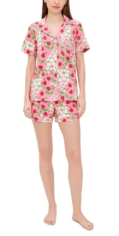 BedHead PJs Short Sleeve Shorts PJ et pring Berry | Thumbnail 1 BedHead PJs Short Sleeve Shorts PJ et pring Berry | Thumbnail 1