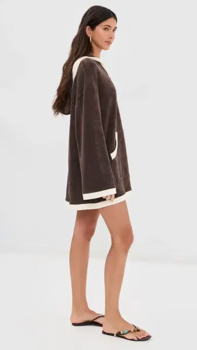 STAUD Anona Coverup Dress Java | Thumbnail 4 STAUD Anona Coverup Dress Java | Thumbnail 4
