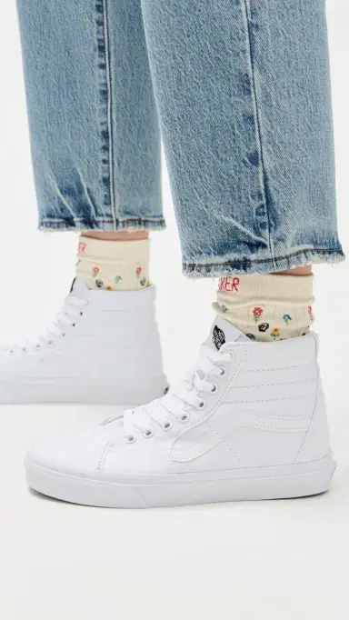 Vans Sk-8 High Top Sneakers True White M 15 | Thumbnail 3 Vans Sk-8 High Top Sneakers True White M 15 | Thumbnail 3