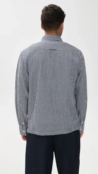 Far Afield Gingham Costa Shirt Navy | Thumbnail 3 Far Afield Gingham Costa Shirt Navy | Thumbnail 3