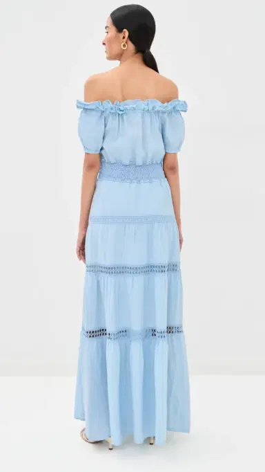 TEMPTATION POSITANO Angara Linen Dress Cloud M | Thumbnail 3 TEMPTATION POSITANO Angara Linen Dress Cloud M | Thumbnail 3