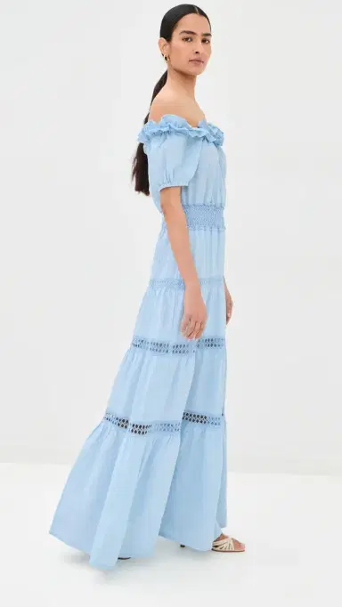 TEMPTATION POSITANO Angara Linen Dress Cloud M | Thumbnail 4 TEMPTATION POSITANO Angara Linen Dress Cloud M | Thumbnail 4