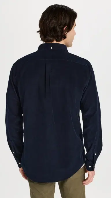 Barbour Ramsey Corduroy Shirt Navy | Thumbnail 3 Barbour Ramsey Corduroy Shirt Navy | Thumbnail 3