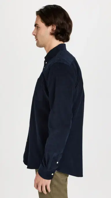 Barbour Ramsey Corduroy Shirt Navy | Thumbnail 4 Barbour Ramsey Corduroy Shirt Navy | Thumbnail 4