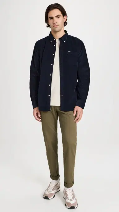 Barbour Ramsey Corduroy Shirt Navy | Thumbnail 5 Barbour Ramsey Corduroy Shirt Navy | Thumbnail 5