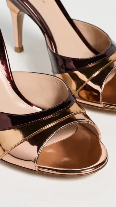 Gianvito Rossi Marea Mules Rose Gold/Bronze/Carbernet | Thumbnail 6 Gianvito Rossi Marea Mules Rose Gold/Bronze/Carbernet | Thumbnail 6