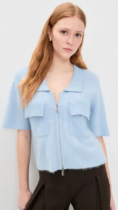 ALIGNE Erika Brushed Wool Knitted Shirt Blue | Thumbnail 2 ALIGNE Erika Brushed Wool Knitted Shirt Blue | Thumbnail 2
