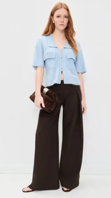 ALIGNE Erika Brushed Wool Knitted Shirt Blue | Thumbnail 5 ALIGNE Erika Brushed Wool Knitted Shirt Blue | Thumbnail 5