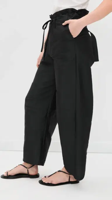 CHAN LUU Techno Taffeta Barrel Pants Black 2 | Thumbnail 4 CHAN LUU Techno Taffeta Barrel Pants Black 2 | Thumbnail 4