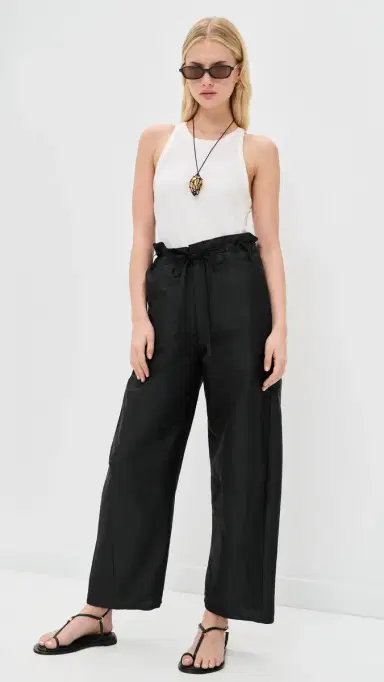 CHAN LUU Techno Taffeta Barrel Pants Black 2 | Thumbnail 5 CHAN LUU Techno Taffeta Barrel Pants Black 2 | Thumbnail 5