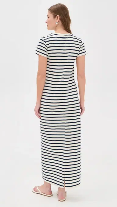 ANINE BING Wynne Dress Navy Stripe | Thumbnail 3 ANINE BING Wynne Dress Navy Stripe | Thumbnail 3