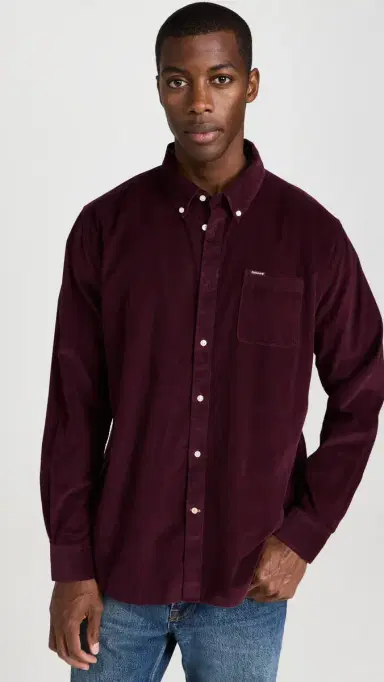 Barbour Ramsey Corduroy Shirt Winter Red | Thumbnail 2 Barbour Ramsey Corduroy Shirt Winter Red | Thumbnail 2