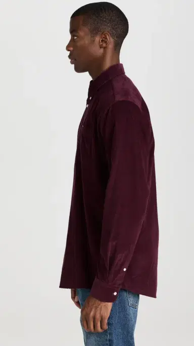 Barbour Ramsey Corduroy Shirt Winter Red | Thumbnail 4 Barbour Ramsey Corduroy Shirt Winter Red | Thumbnail 4