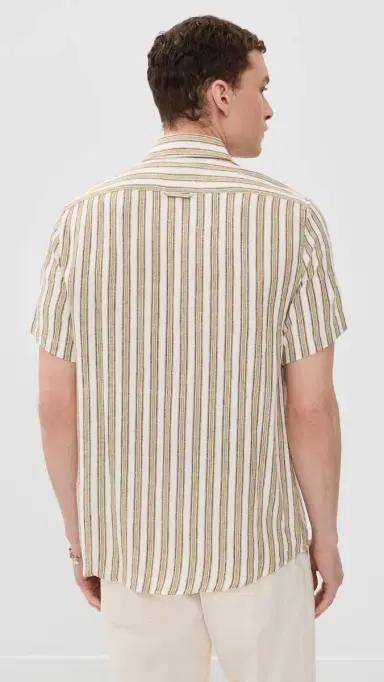 Far Afield Canopy Classic tripe Shirt White / Multi | Thumbnail 3 Far Afield Canopy Classic tripe Shirt White / Multi | Thumbnail 3