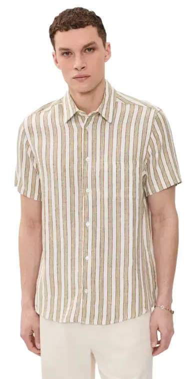 Far Afield Canopy Classic tripe Shirt White / Multi | Thumbnail 1 Far Afield Canopy Classic tripe Shirt White / Multi | Thumbnail 1