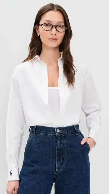 Polo Ralph Lauren Cotton Long Sleeve Button Down White | Thumbnail 2 Polo Ralph Lauren Cotton Long Sleeve Button Down White | Thumbnail 2