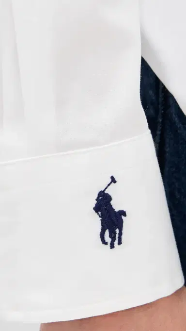 Polo Ralph Lauren Cotton Long Sleeve Button Down White | Thumbnail 6 Polo Ralph Lauren Cotton Long Sleeve Button Down White | Thumbnail 6