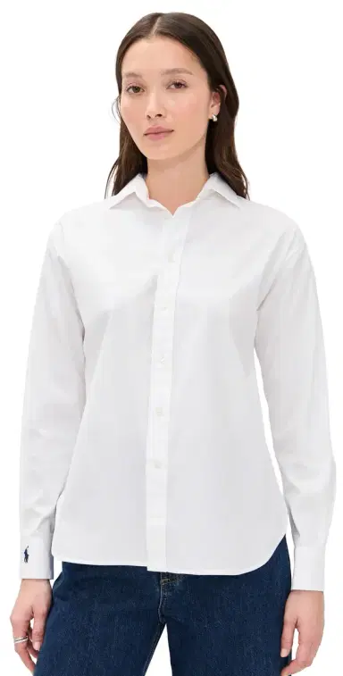 Polo Ralph Lauren Cotton Long Sleeve Button Down White | Thumbnail 1 Polo Ralph Lauren Cotton Long Sleeve Button Down White | Thumbnail 1