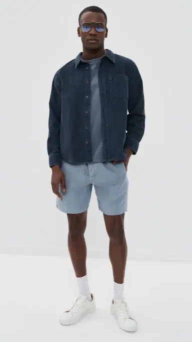 Citizens of Humanity Drawstring Deck Shorts 8 Stone Blue L | Thumbnail 5 Citizens of Humanity Drawstring Deck Shorts 8 Stone Blue L | Thumbnail 5