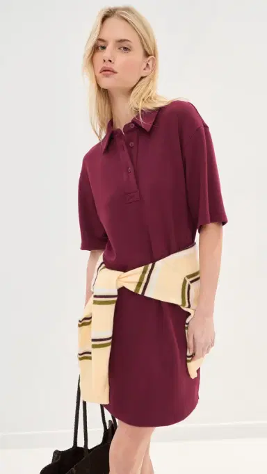 LE BOP olene Polo Mini Dress Merlot | Thumbnail 2 LE BOP olene Polo Mini Dress Merlot | Thumbnail 2