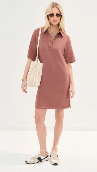 LE BOP Solene Polo Mini Dress Nutmeg | Thumbnail 5 LE BOP Solene Polo Mini Dress Nutmeg | Thumbnail 5