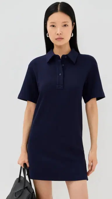 LE BOP Solene Polo Mini Dress Navy | Thumbnail 2 LE BOP Solene Polo Mini Dress Navy | Thumbnail 2