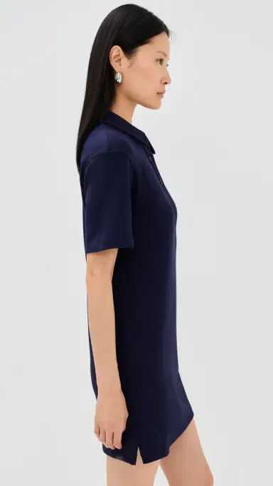 LE BOP Solene Polo Mini Dress Navy | Thumbnail 4 LE BOP Solene Polo Mini Dress Navy | Thumbnail 4