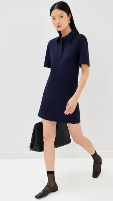 LE BOP Solene Polo Mini Dress Navy | Thumbnail 5 LE BOP Solene Polo Mini Dress Navy | Thumbnail 5