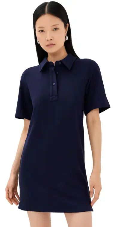 LE BOP Solene Polo Mini Dress Navy | Thumbnail 1 LE BOP Solene Polo Mini Dress Navy | Thumbnail 1