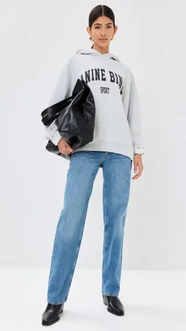 Anine Bing Harvey Sweatshirt Grey elange | Thumbnail 5 Anine Bing Harvey Sweatshirt Grey elange | Thumbnail 5