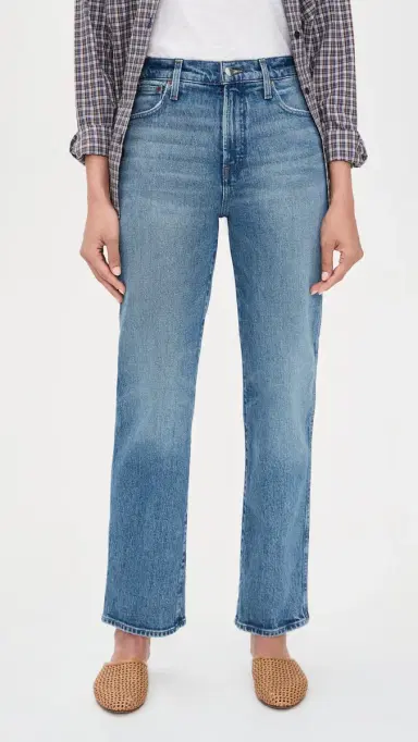 Madewell The Petite Longline Straight Jean in Pickett Pickett Wash | Thumbnail 2 Madewell The Petite Longline Straight Jean in Pickett Pickett Wash | Thumbnail 2