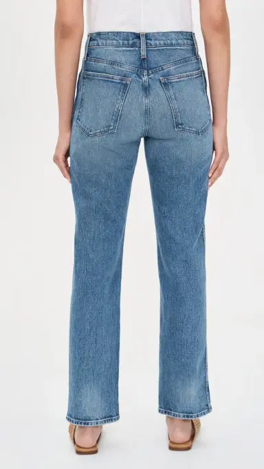 Madewell The Petite Longline Straight Jean in Pickett Pickett Wash | Thumbnail 3 Madewell The Petite Longline Straight Jean in Pickett Pickett Wash | Thumbnail 3