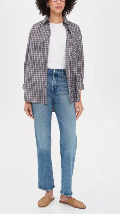 Madewell The Petite Longline Straight Jean in Pickett Pickett Wash | Thumbnail 5 Madewell The Petite Longline Straight Jean in Pickett Pickett Wash | Thumbnail 5