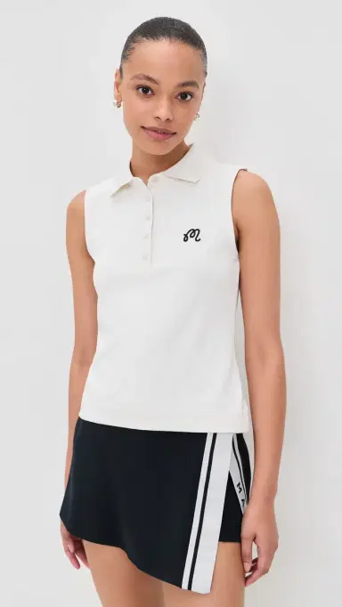 Malbon Claudia Polo Top White/White | Thumbnail 2 Malbon Claudia Polo Top White/White | Thumbnail 2