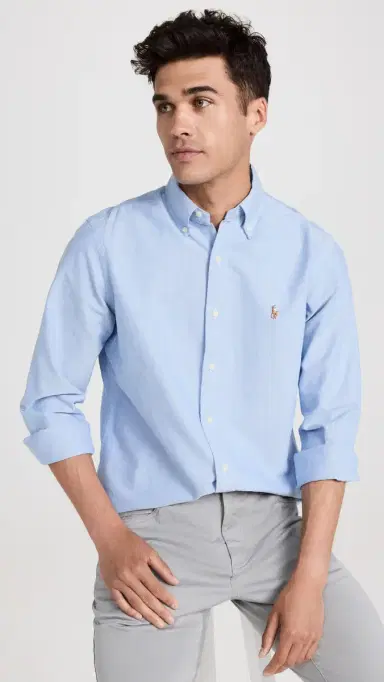 Polo Ralph Lauren Classic Fit Iconic Oxford Shirt Blue | Thumbnail 2 Polo Ralph Lauren Classic Fit Iconic Oxford Shirt Blue | Thumbnail 2