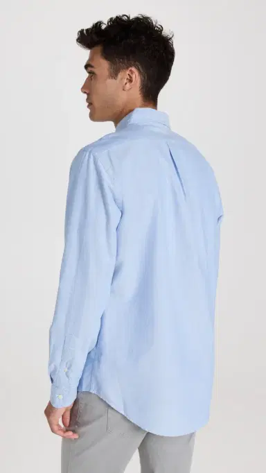Polo Ralph Lauren Classic Fit Iconic Oxford Shirt Blue | Thumbnail 3 Polo Ralph Lauren Classic Fit Iconic Oxford Shirt Blue | Thumbnail 3