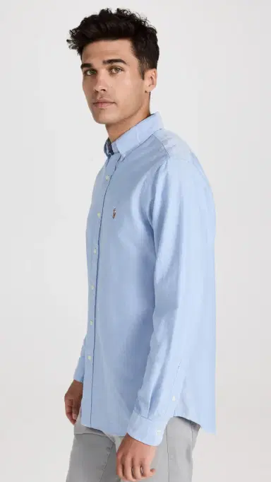 Polo Ralph Lauren Classic Fit Iconic Oxford Shirt Blue | Thumbnail 4 Polo Ralph Lauren Classic Fit Iconic Oxford Shirt Blue | Thumbnail 4