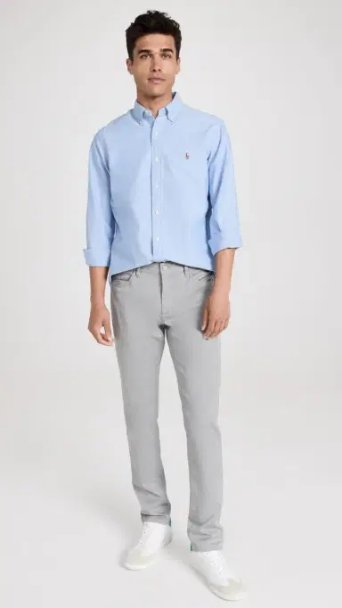Polo Ralph Lauren Classic Fit Iconic Oxford Shirt Blue | Thumbnail 5 Polo Ralph Lauren Classic Fit Iconic Oxford Shirt Blue | Thumbnail 5