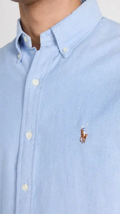 Polo Ralph Lauren Classic Fit Iconic Oxford Shirt Blue | Thumbnail 6 Polo Ralph Lauren Classic Fit Iconic Oxford Shirt Blue | Thumbnail 6