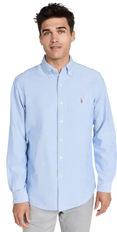 Polo Ralph Lauren Classic Fit Iconic Oxford Shirt Blue | Thumbnail 1 Polo Ralph Lauren Classic Fit Iconic Oxford Shirt Blue | Thumbnail 1
