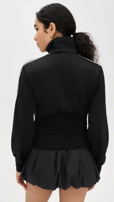 Adidas Smocked Firebird Track Jacket Black | Thumbnail 3 Adidas Smocked Firebird Track Jacket Black | Thumbnail 3