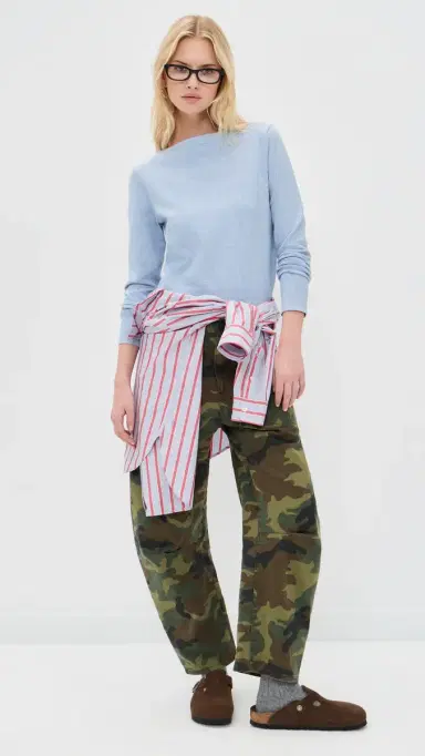 Polo Ralph Lauren Cotton ong Sleeve Boat Neck Pullover Stone Blue Heather | Thumbnail 2 Polo Ralph Lauren Cotton ong Sleeve Boat Neck Pullover Stone Blue Heather | Thumbnail 2